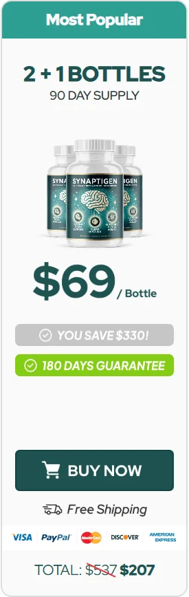 Synaptigen 3 Bottle Price